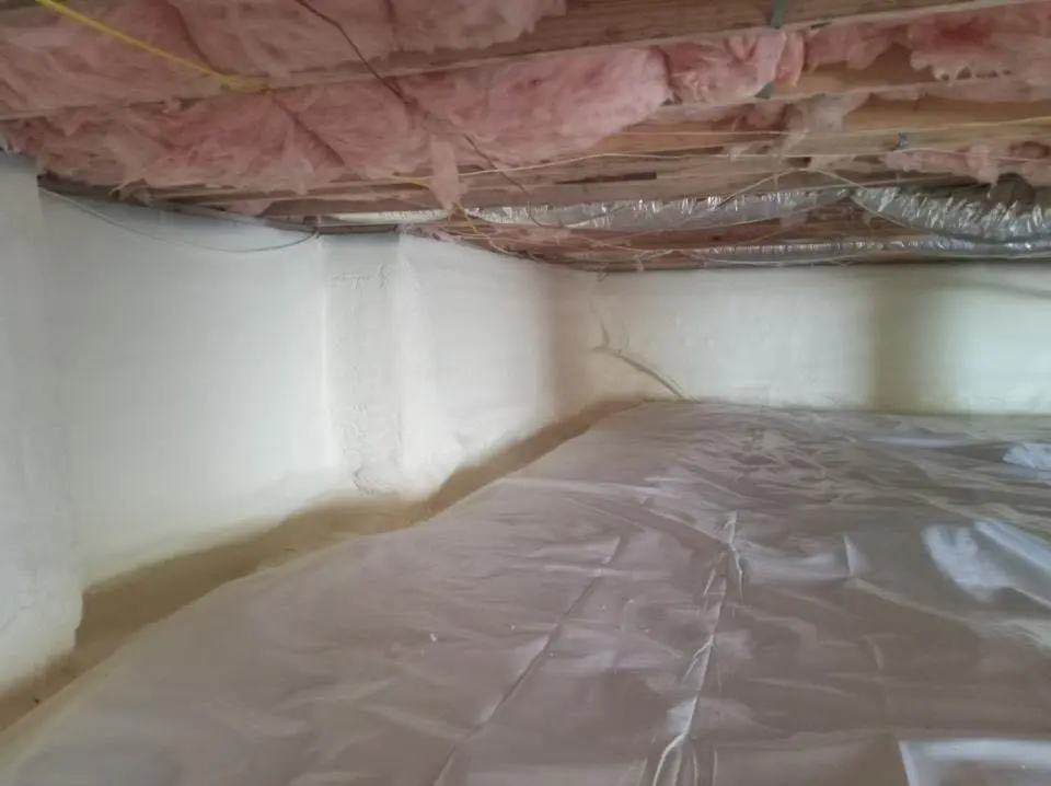 Crawl space encapsulation with closed-cell spray foam for Roof Maintenance in Maili